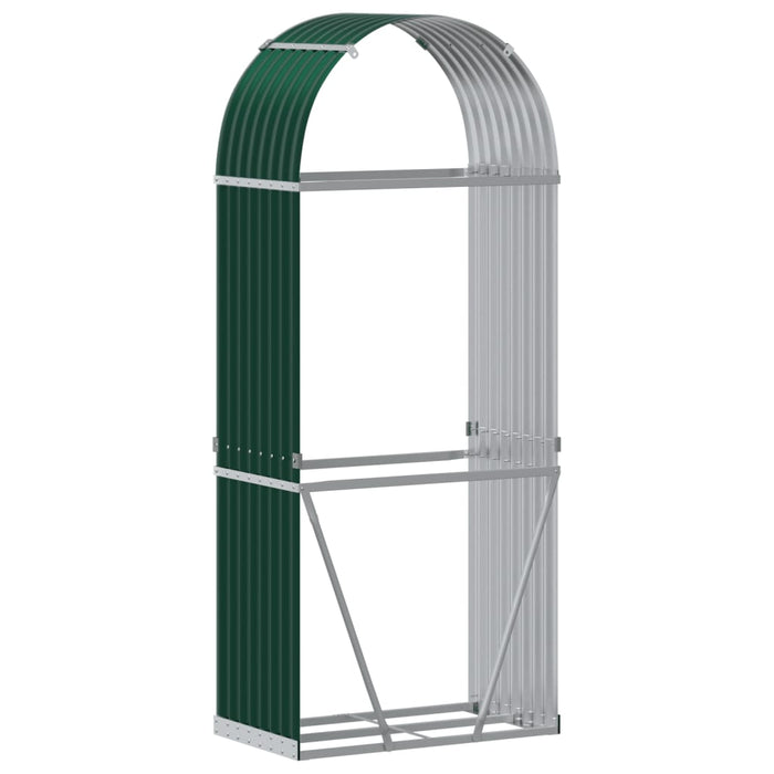 Suport pentru bușteni verde 80x45x190 cm oțel galvanizat - WALTI WALTI