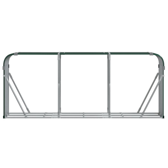 Suport pentru bușteni verde 234x45x100 cm oțel galvanizat - WALTI WALTI