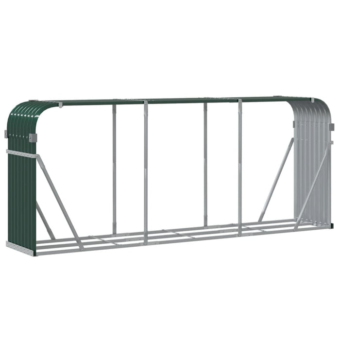 Suport pentru bușteni verde 234x45x100 cm oțel galvanizat - WALTI WALTI