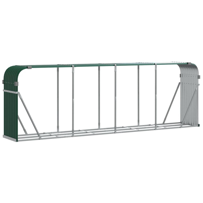 Suport pentru bușteni verde 300x45x100 cm oțel galvanizat - WALTI WALTI