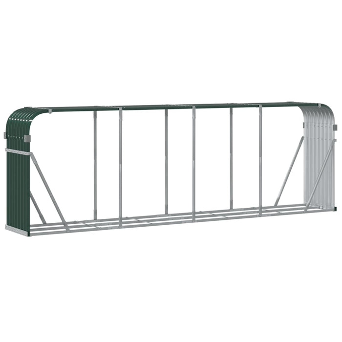 Suport pentru bușteni verde 300x45x100 cm oțel galvanizat - WALTI WALTI