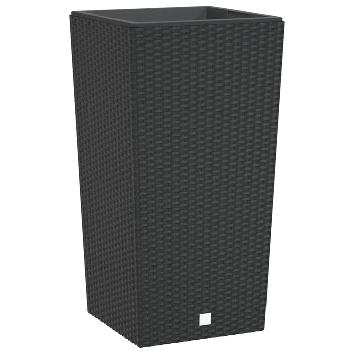 Jardinieră cu interior detașabil, antracit, 21 / 49 L, PP ratan WALTI