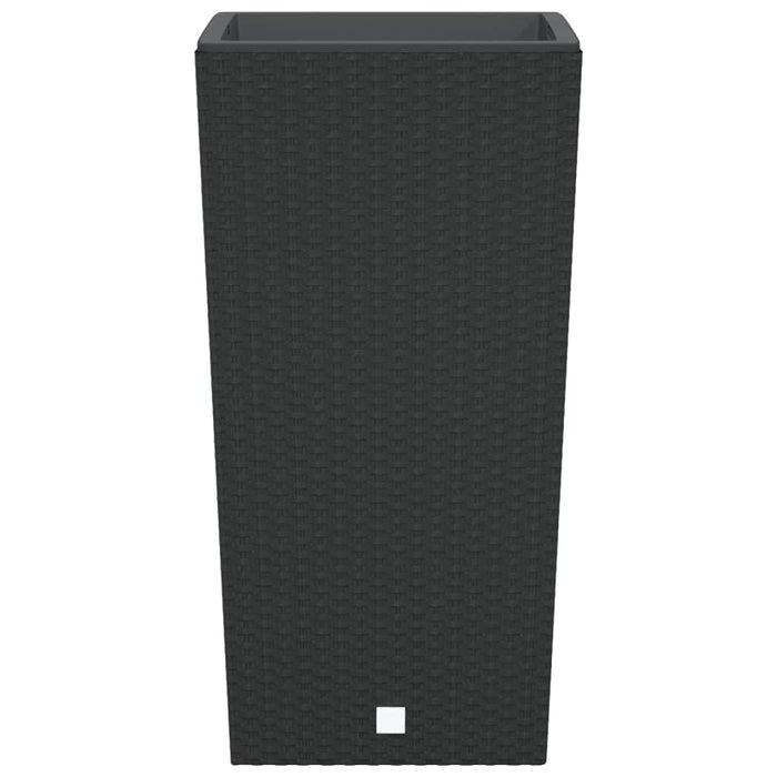Jardinieră cu interior detașabil, antracit, 21 / 49 L, PP ratan WALTI