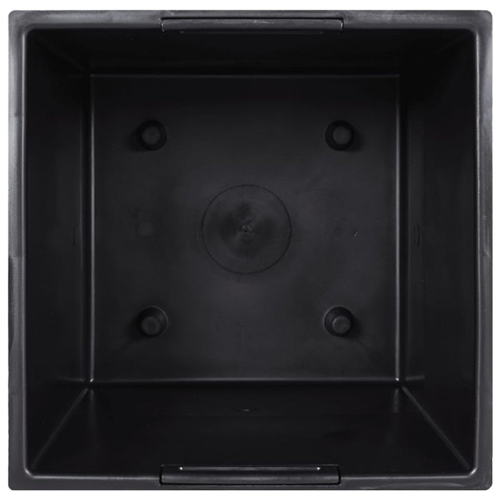 Jardinieră cu interior detașabil, maro, 21 / 49 L, PP ratan WALTI