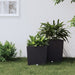 Jardinieră cu interior detașabil, antracit, 21 / 32 L, PP ratan - WALTI WALTI