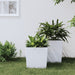 Jardinieră cu interior detașabil, alb, 21 / 32 L, PP ratan - WALTI WALTI