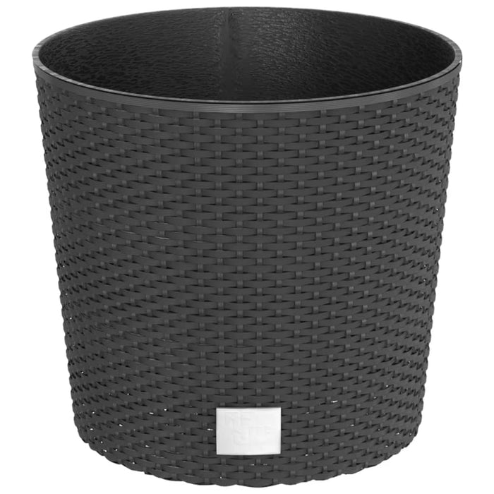 Jardinieră cu interior detașabil, antracit 15 / 15,3 L PP ratan - WALTI WALTI
