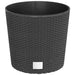 Jardinieră cu interior detașabil, antracit 15 / 15,3 L PP ratan - WALTI WALTI