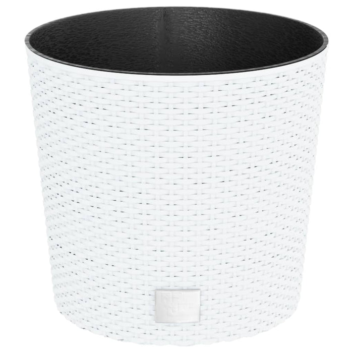 Jardinieră cu interior detașabil, alb, 15 / 15,3 L, PP ratan - WALTI WALTI