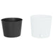 Jardinieră cu interior detașabil, alb, 15 / 15,3 L, PP ratan - WALTI WALTI