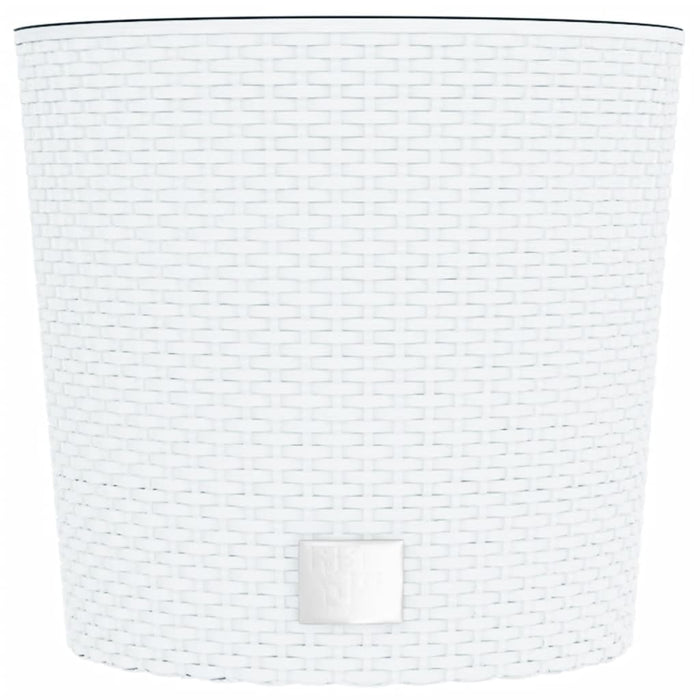 Jardinieră cu interior detașabil, alb, 15 / 15,3 L, PP ratan - WALTI WALTI
