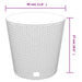 Jardinieră cu interior detașabil, alb, 15 / 15,3 L, PP ratan - WALTI WALTI