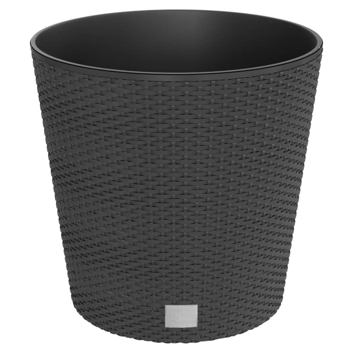 Jardinieră cu interior detașabil antracit 35 / 37,5 L PP ratan - WALTI WALTI