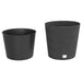 Jardinieră cu interior detașabil antracit 35 / 37,5 L PP ratan - WALTI WALTI