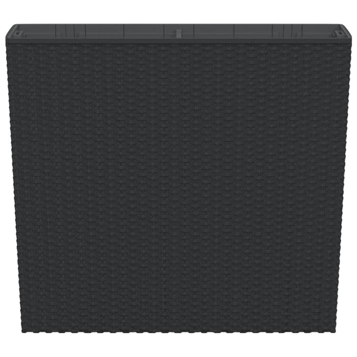 Jardinieră cu interior detașabil, antracit, 12 / 44 L, PP ratan WALTI