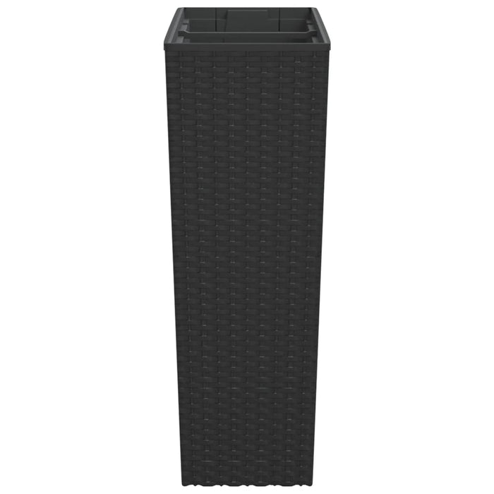 Jardinieră cu interior detașabil, antracit, 12 / 44 L, PP ratan WALTI