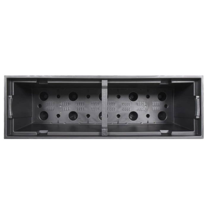 Jardinieră cu interior detașabil, antracit, 12 / 44 L, PP ratan WALTI