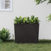 Jardinieră cu interior detașabil, maro, 12 / 44 L, PP ratan - WALTI WALTI