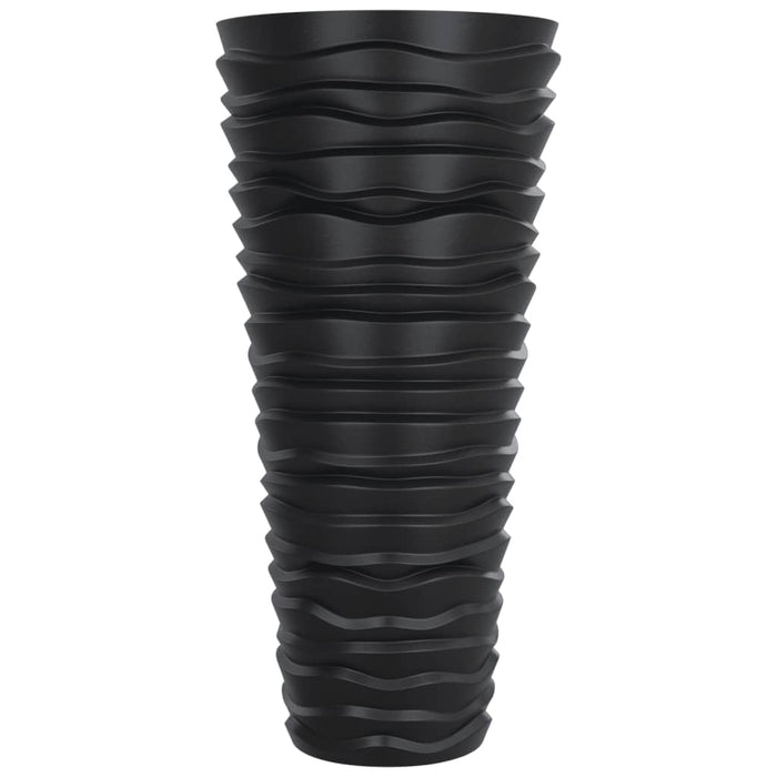 Jardinieră cu interior detașabil, antracit 18 / 45 L PP canelat - WALTI WALTI
