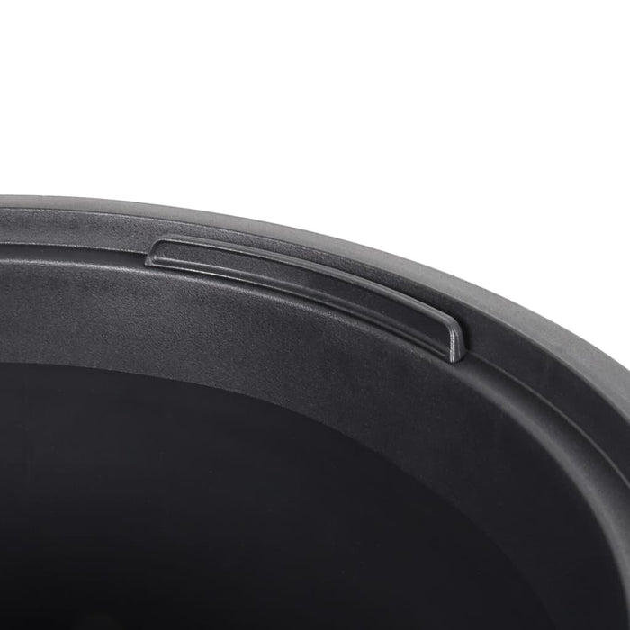 Jardinieră cu interior detașabil, antracit 18 / 45 L PP canelat - WALTI WALTI