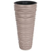 Jardinieră cu interior detașabil, mocha, 18/45 L, PP canelat - WALTI WALTI