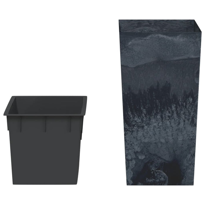 Jardinieră cu interior detașabil antracit 11 / 26,5 L PP beton WALTI