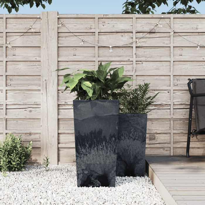 Jardinieră cu interior detașabil, antracit, 21 / 49 L, PP beton - WALTI WALTI