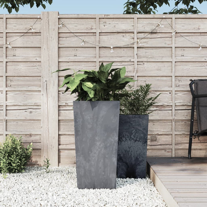 Jardinieră cu interior detașabil, gri, 21/49 L, PP aspect beton WALTI