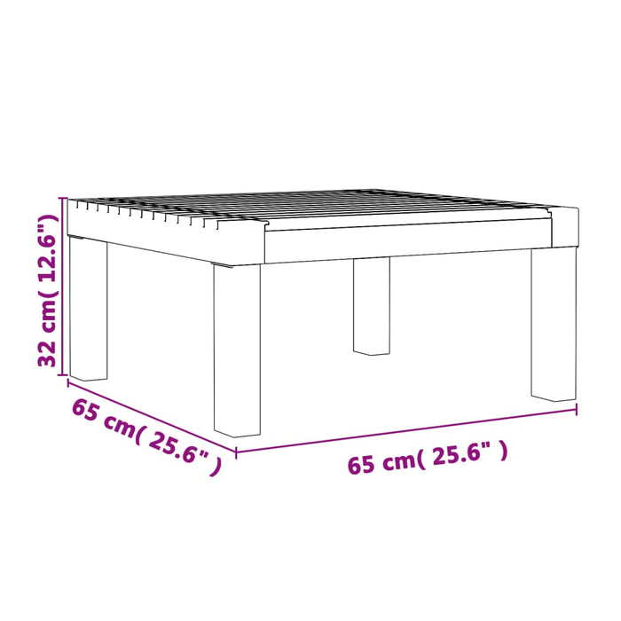 Șezlong cu perne, alb, PP - WALTI WALTI