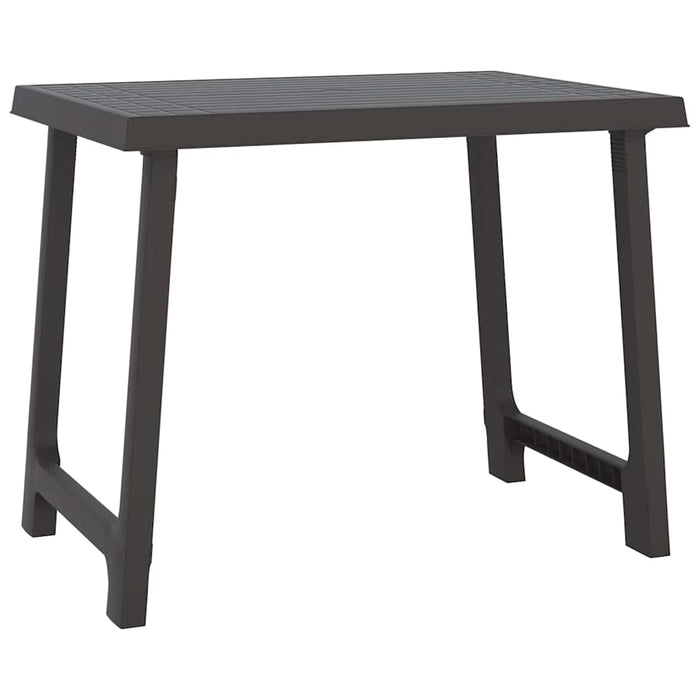 Masă pentru camping, antracit, 79x56x64 cm, PP aspect lemn - WALTI WALTI