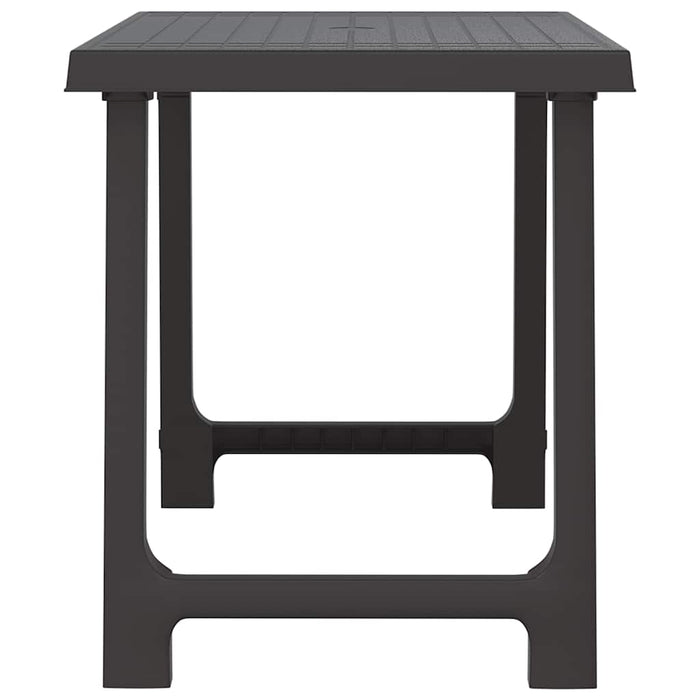 Masă pentru camping, antracit, 79x56x64 cm, PP aspect lemn - WALTI WALTI