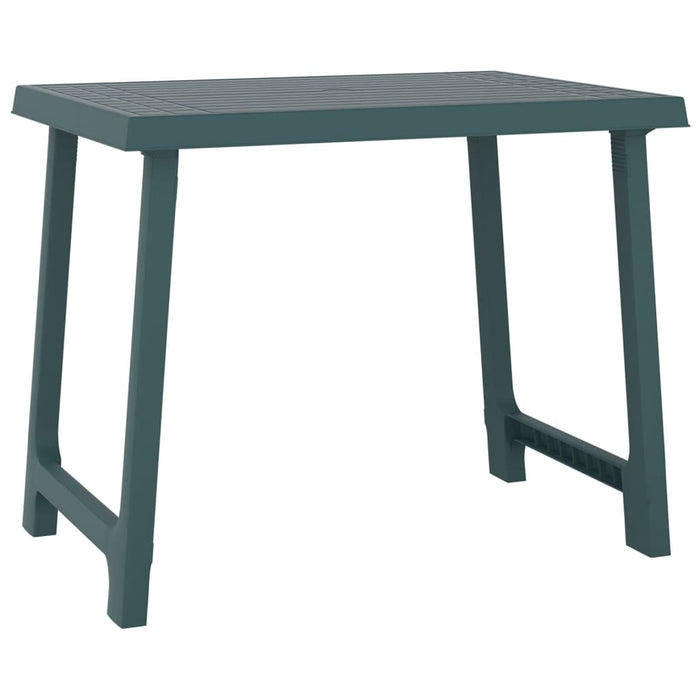 Masă pentru camping, verde, 79x56x64 cm, PP aspect lemn - WALTI WALTI