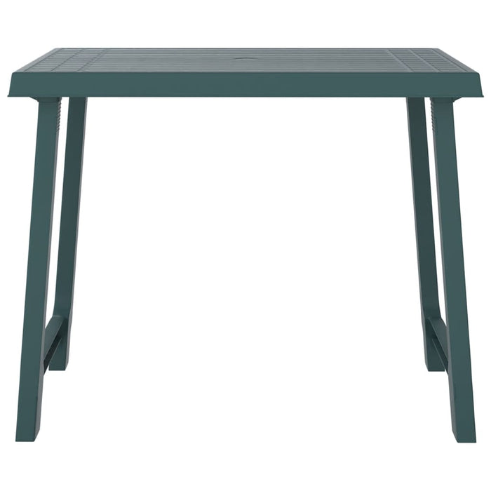 Masă pentru camping, verde, 79x56x64 cm, PP aspect lemn - WALTI WALTI
