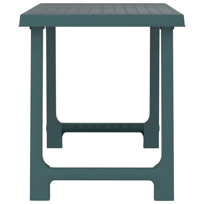 Masă pentru camping, verde, 79x56x64 cm, PP aspect lemn - WALTI WALTI