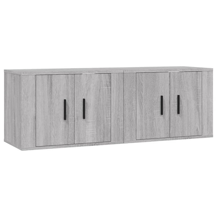 Dulapuri TV montate pe perete, 2 buc., gri sonoma 57x34,5x40 cm - WALTI WALTI