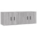 Dulapuri TV montate pe perete, 2 buc., gri sonoma 57x34,5x40 cm - WALTI WALTI
