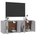 Dulapuri TV montate pe perete, 2 buc., gri sonoma 57x34,5x40 cm - WALTI WALTI