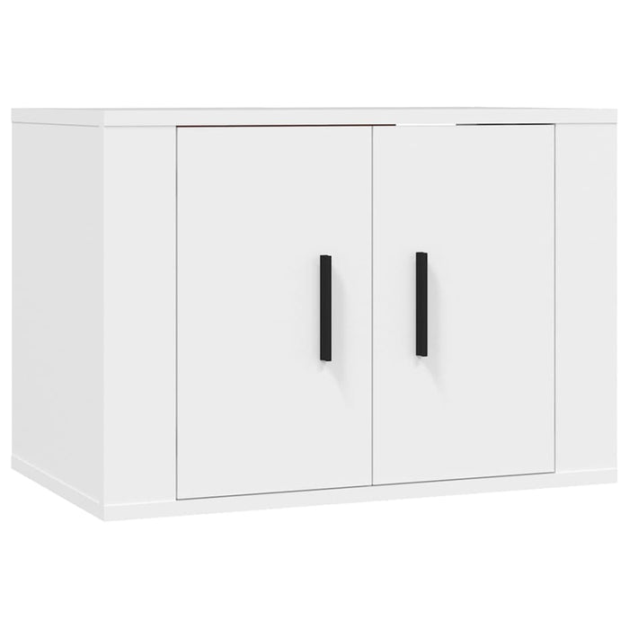 Dulapuri TV montate pe perete, 3 buc., alb, 57x34,5x40 cm WALTI