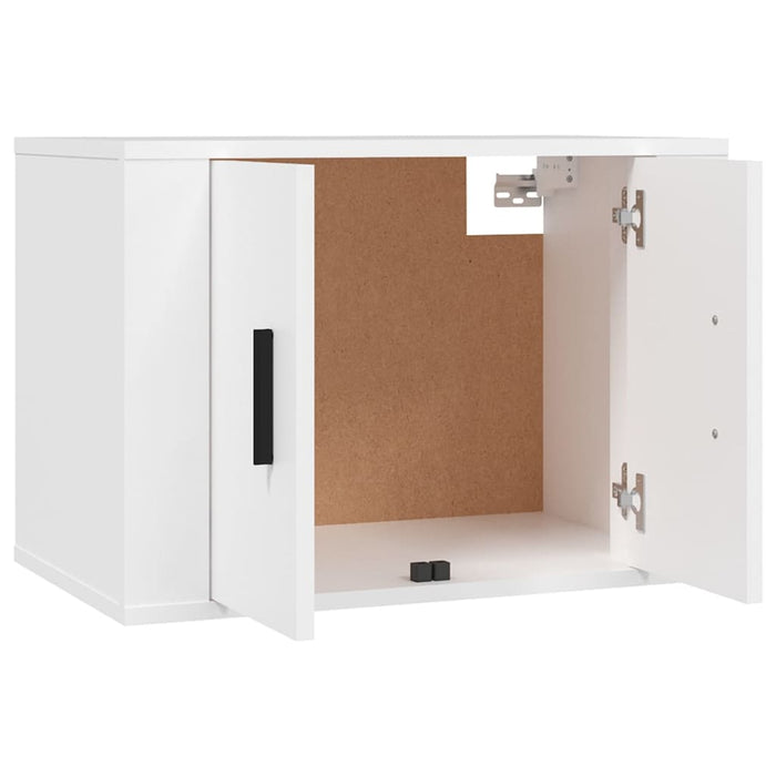 Dulapuri TV montate pe perete, 3 buc., alb, 57x34,5x40 cm WALTI
