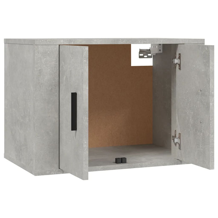 Dulapuri TV montate pe perete, 3 buc., gri beton, 57x34,5x40 cm WALTI
