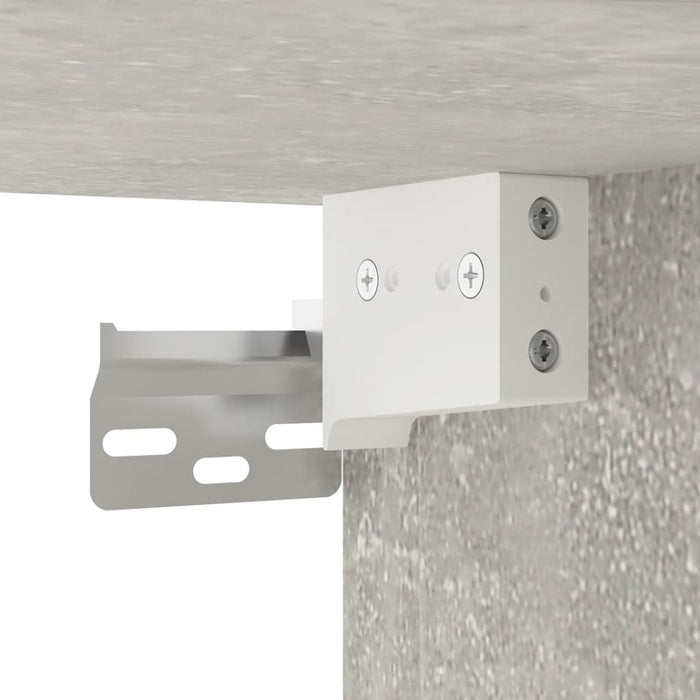 Dulapuri TV montate pe perete, 3 buc., gri beton, 57x34,5x40 cm WALTI