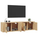 Dulapuri TV montate pe perete 2 buc stejar sonoma 80x34,5x40 cm - WALTI WALTI