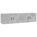Dulapuri TV montate pe perete, 2 buc., gri beton, 80x34,5x40 cm - WALTI WALTI