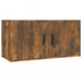 Dulapuri TV montate pe perete 2 buc stejar afumat, 80x34,5x40cm - WALTI WALTI