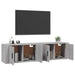 Dulapuri TV montate pe perete 2 buc., gri sonoma, 80x34,5x40 cm - WALTI WALTI