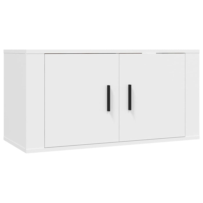 Dulapuri TV montate pe perete, 3 buc., alb, 80x34,5x40 cm - WALTI WALTI