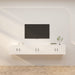 Dulapuri TV montate pe perete, 3 buc., alb, 80x34,5x40 cm - WALTI WALTI