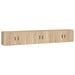 Dulapuri TV montate pe perete 3 buc stejar sonoma 80x34,5x40 cm - WALTI WALTI