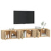 Dulapuri TV montate pe perete 3 buc stejar sonoma 80x34,5x40 cm - WALTI WALTI