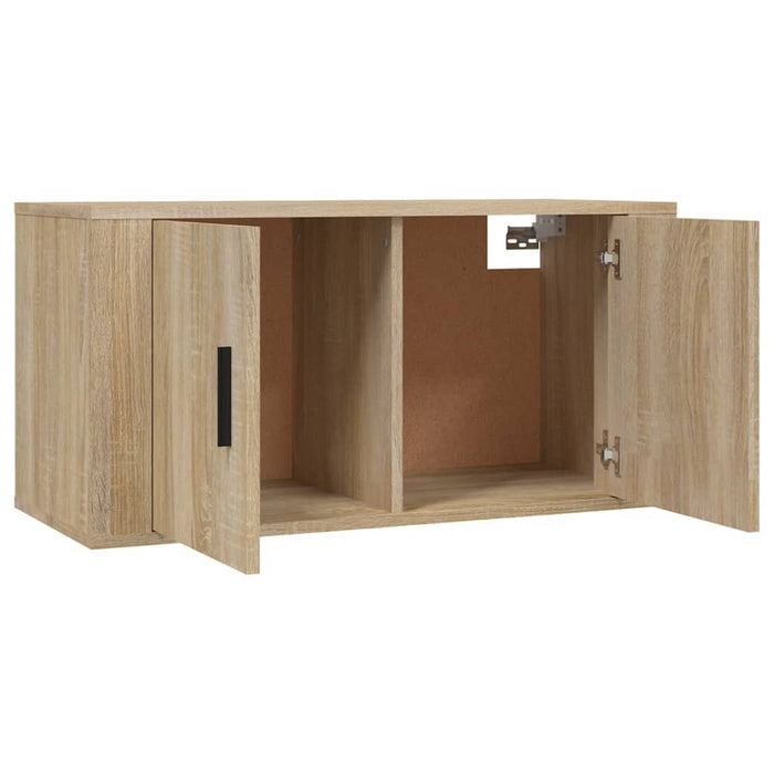 Dulapuri TV montate pe perete 3 buc stejar sonoma 80x34,5x40 cm - WALTI WALTI